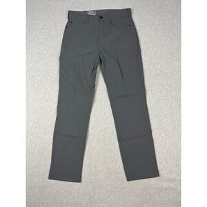 Denali Pants Mens 34x32 Gray Straight Fit Lightweight Stretch Members Mark